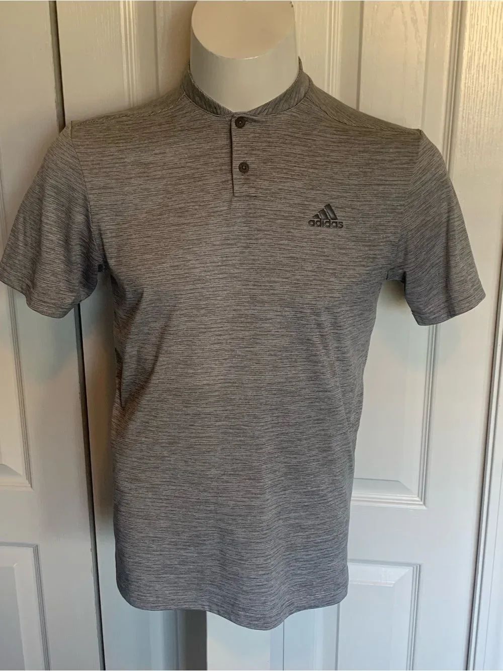 Adidas Men's Grey Heather golf Polo Shirt